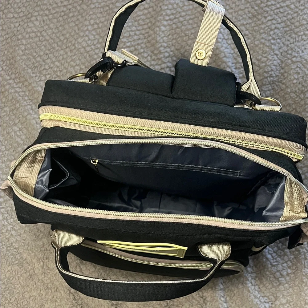 Diaper Bag Backpack With Attached Changing Station